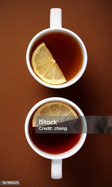 컵 티 레몬에 대한 스톡 사진 및 기타 이미지 - 레몬, 차-뜨거운 음료, 열-개념