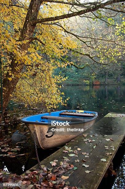 Kleine Ruder Boot Stockfoto und mehr Bilder von Ankerkette - Ankerkette, Baden-Württemberg, Baum