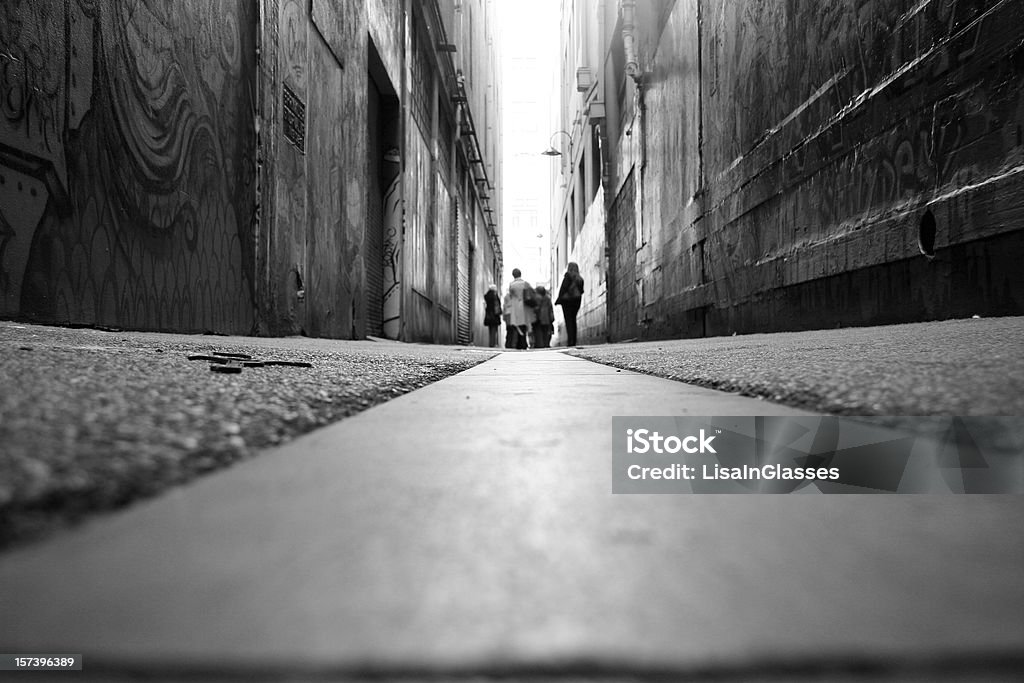 Melbourne Lane forma - Royalty-free Alfalto Foto de stock