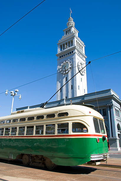 istock Retro overhead cable car in San Francisco 157396577