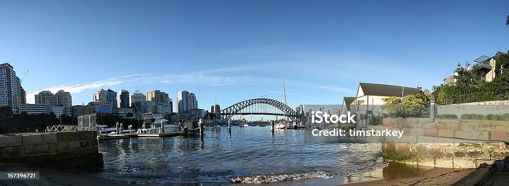 panorama del porto di sydney - Foto stock royalty-free di Ambientazione esterna