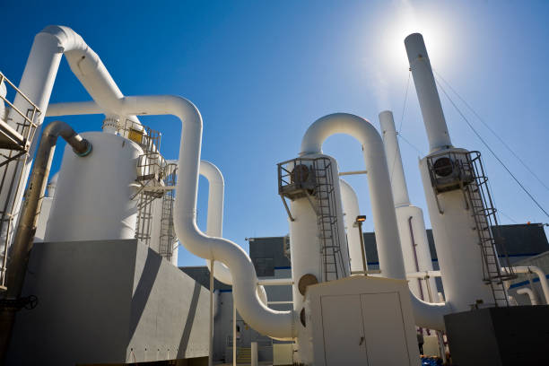 istock Water Purification Plant Under Sun and Blue Sky 157396876