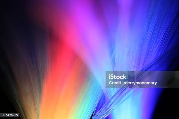 Multicolored Lights Shining In The Night Stock Photo - Download Image Now - Abstract, Color Image, Multi Colored