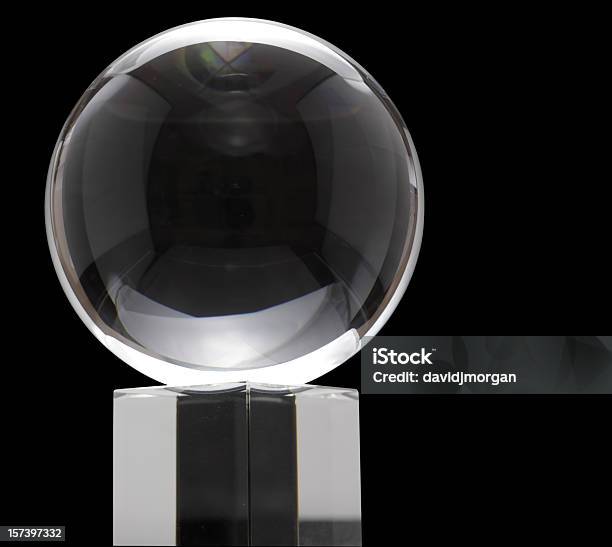 Photo libre de droit de Boule De Cristal Noir banque d'images et plus d'images libres de droit de Boule de cristal - Boule de cristal, Sphère, Prédire l'avenir