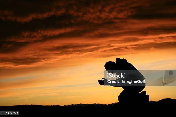 Meditation Stock Photo - Download Image Now - Praying, Men, Adult