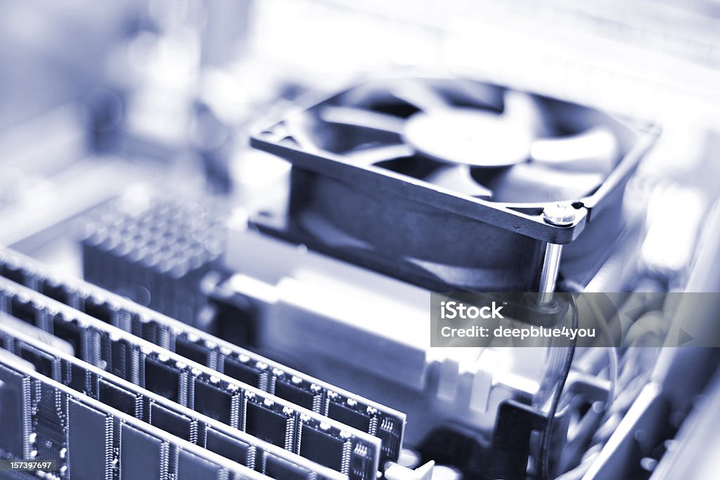 CPU, 쿨링팬 & RAM-영업중 PC - 로열티 프리 컴퓨터 스톡 사진