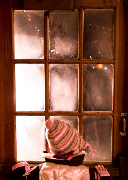 istock Winter Window & Little Girl 157397856