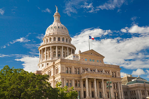 istock Texas State Capitol Building in Austin with flag 157397996