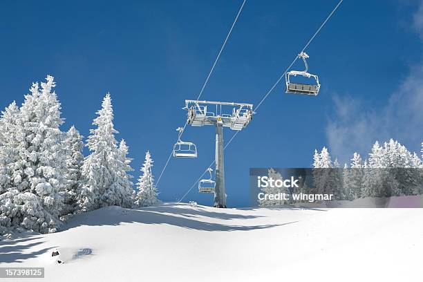 Attesa Per Le Persone - Fotografie stock e altre immagini di Pista da sci - Pista da sci, Albero, Alpi