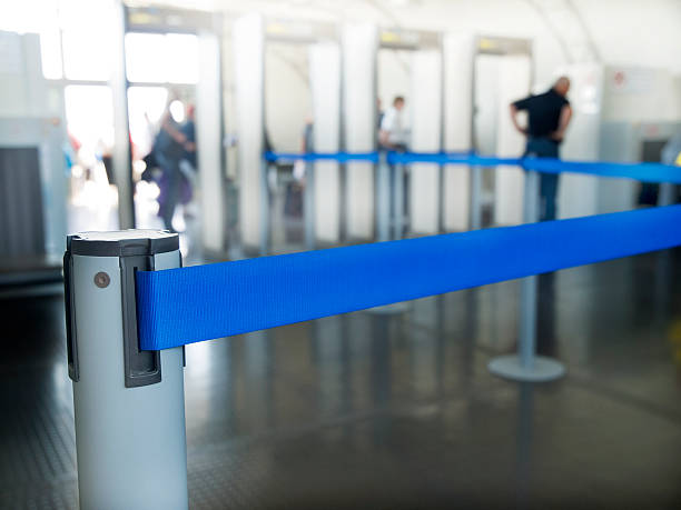 checking point - airport security bildbanksfoton och bilder