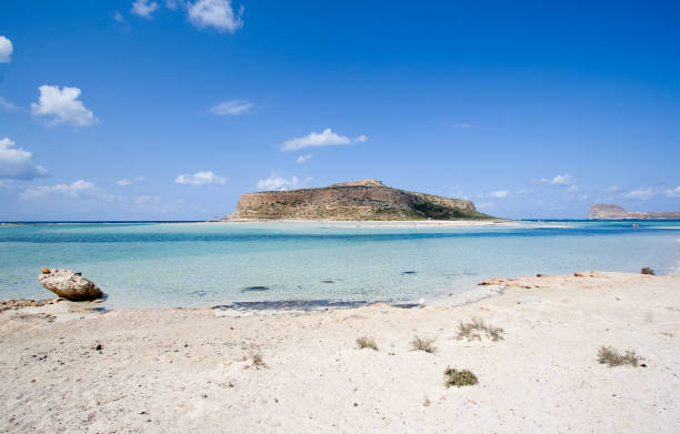 Areia branca Ilha - fotografia de stock