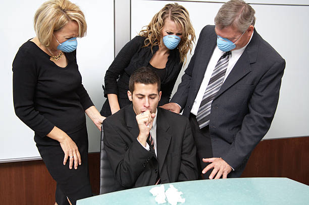 Germs in the Workplace stock photo