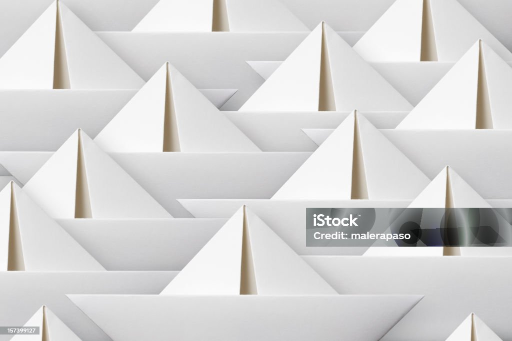 Papier-Boote - Lizenzfrei Origami Stock-Foto