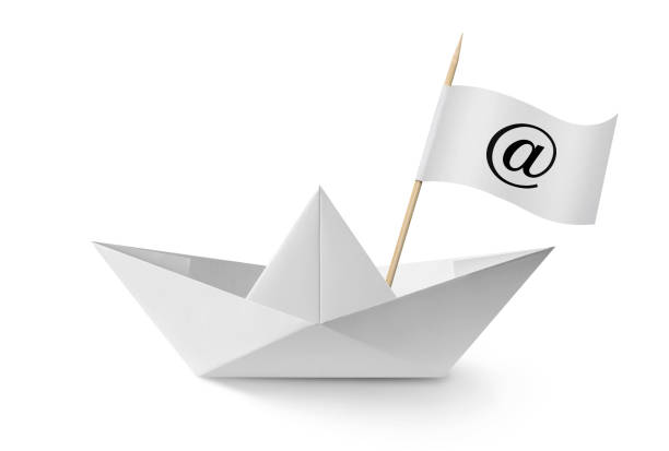 istock Paper boat "@" 157399197