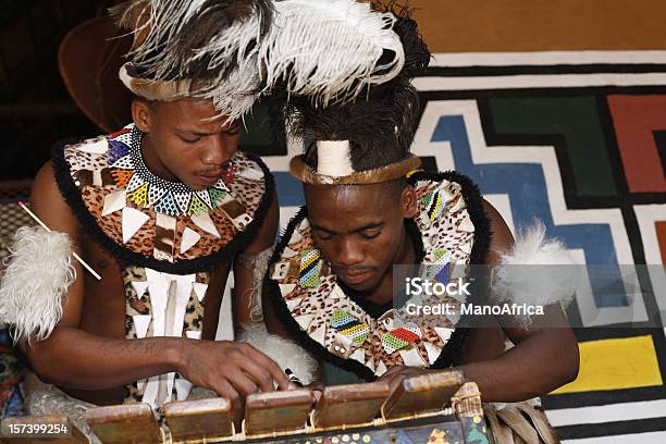 Traditional Zulu Men Of South Africa Stock Photo - Download Image Now - Zulu Tribe, People, Kwazulu-Natal