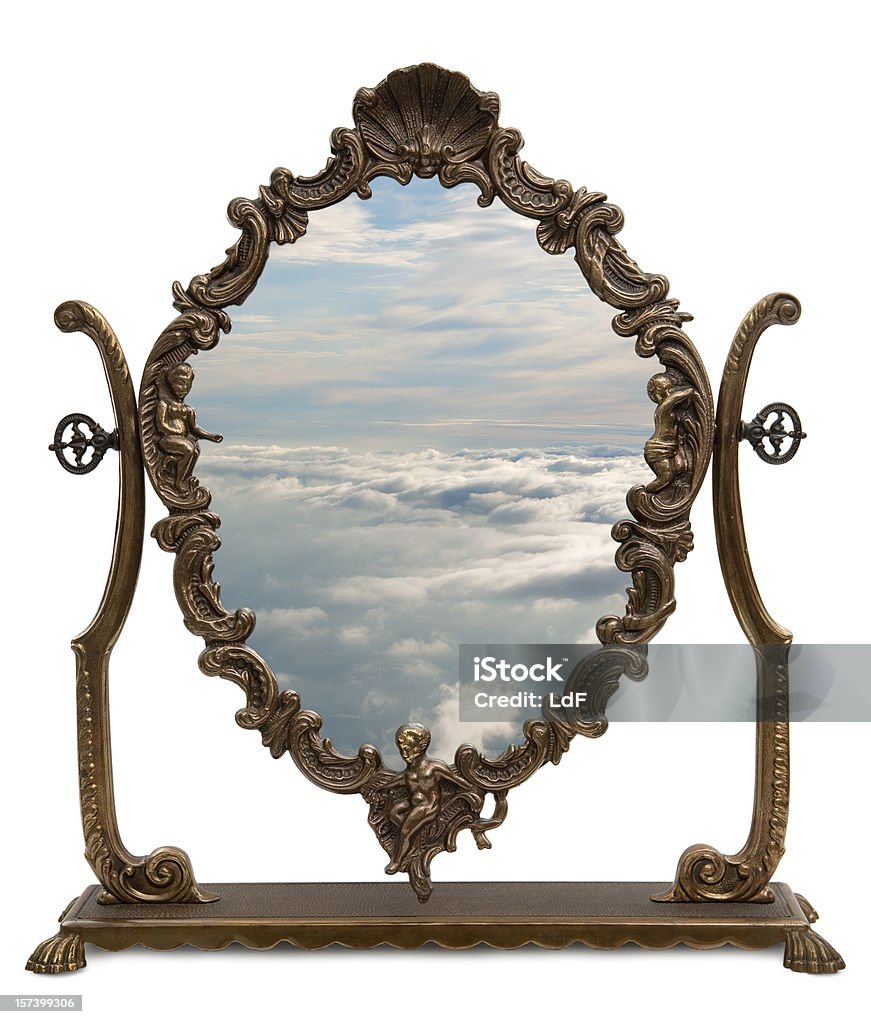 Magic Mirror z Ścieżka odcinania - Zbiór zdjęć royalty-free (Lustro)