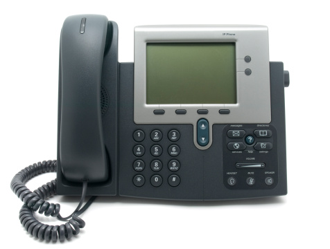 DECT radiotelephone Base station. Dect cordless phone wireless phone, radiotelephone, radio phone on grey background.