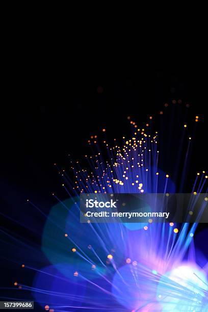 Blue Sparkle Lights Stock Photo - Download Image Now - Celebration, Abstract, Backgrounds