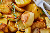 Healthy baked potato with vegan seasoning