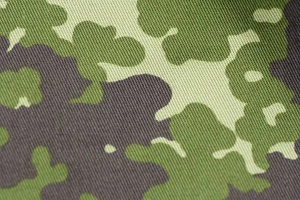 Photo of Camouflage - military uniform cloth in NATO pattern full frame