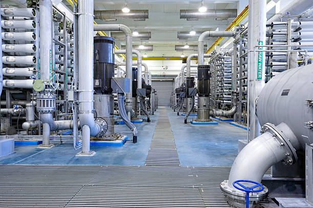 Reverse Osmosis Water Treatment Plant stock photo