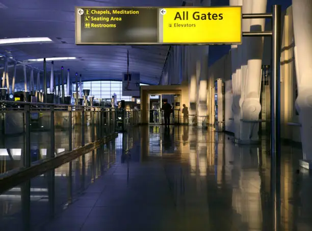 Photo of Late afternoon in airport terminal