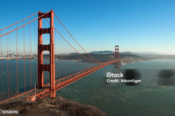 Guardian Of San Fran Stock Photo - Download Image Now - Architecture, Bridge - Built Structure, Color Image