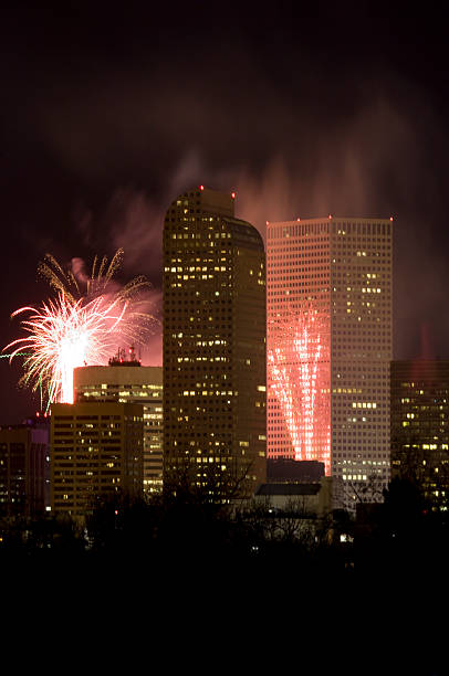 istock New Years Fireworks Downtown Denver, Colorado 157400301