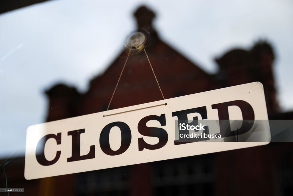 Placa Closed - Foto de stock de Fechado royalty-free