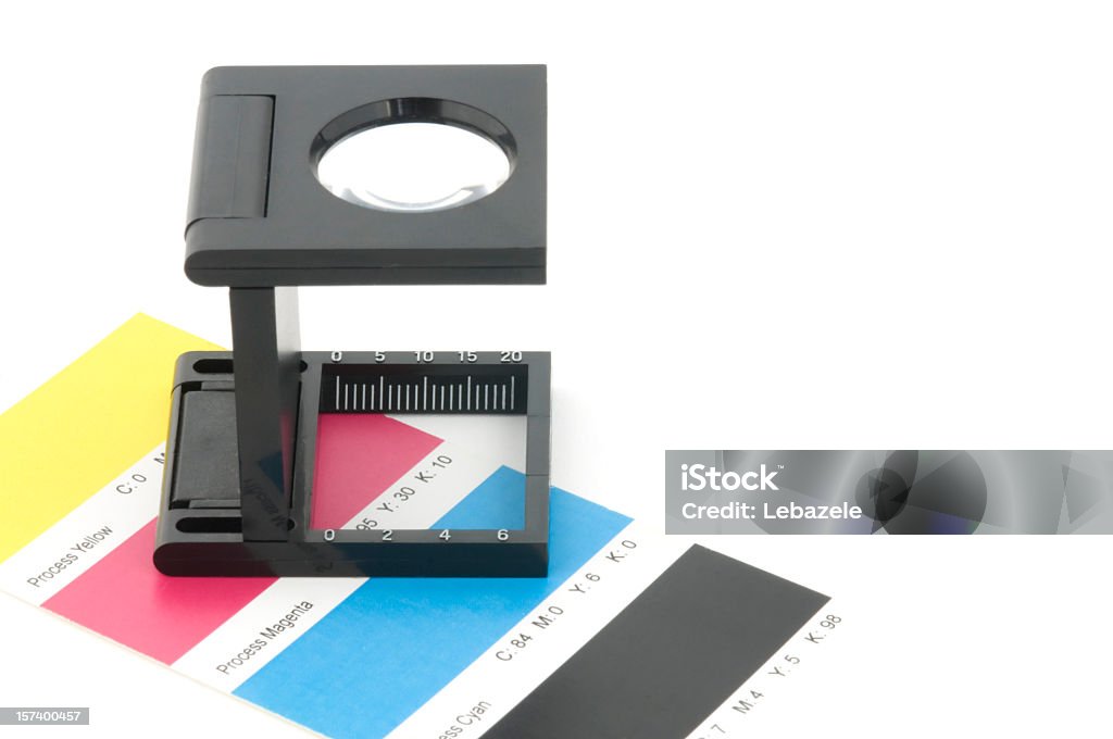 Color Check Printing Plant Stock Photo
