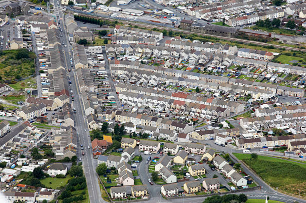 istock Aerial view urban housing 157400481