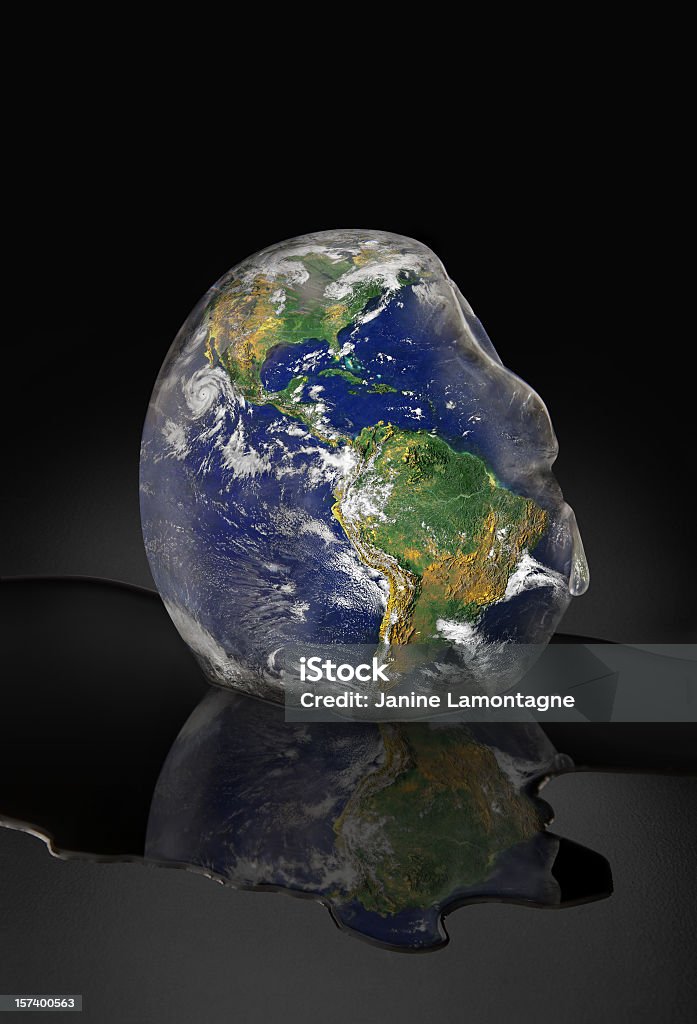 Planeta Ziemia topnienia - Zbiór zdjęć royalty-free (Stopić się)