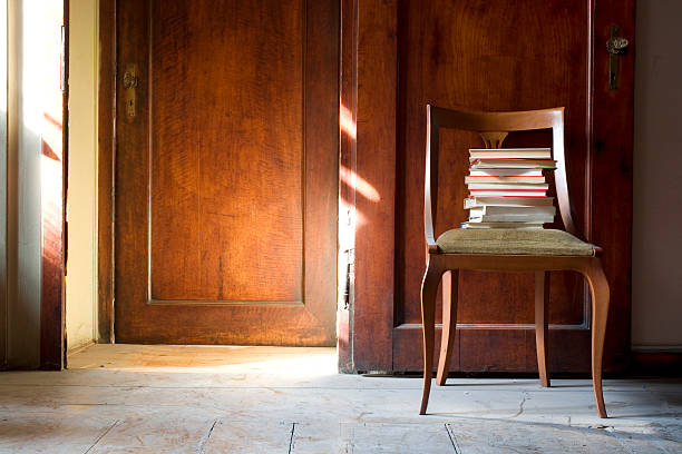 istock Books on the chair 157400622