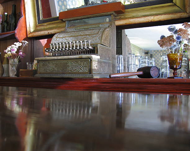 salon kasy vintage - cash register old coin wealth zdjęcia i obrazy z banku zdjęć