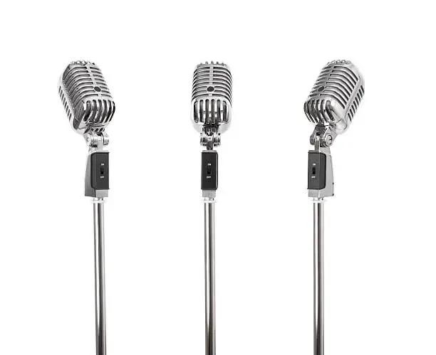 Photo of Three of a kind - Retro Microphones (+clipping paths, XXL)