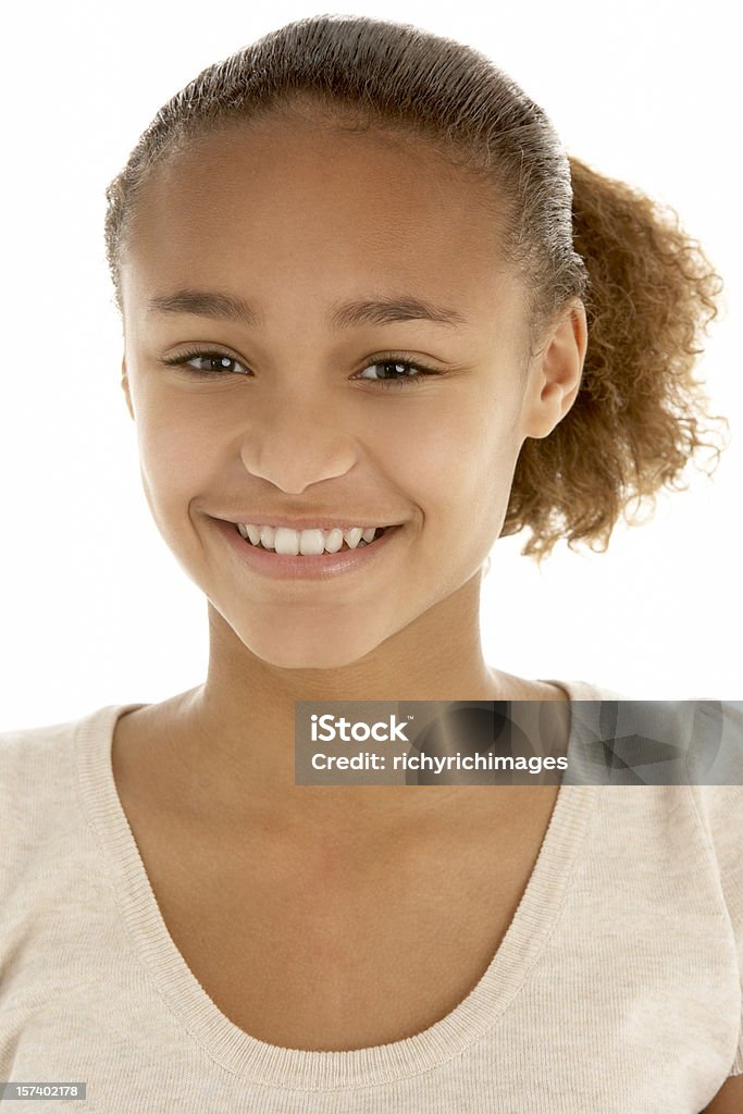 Retrato de uma sorridente Menina Adolescente - Royalty-free Meninas Adolescentes Foto de stock
