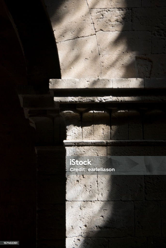 Nahaufnahme des alten Stein-Säule - Lizenzfrei Abtei Stock-Foto