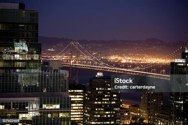 San Francisco Al Atardecer Foto de stock y más banco de imágenes de Aire libre - Aire libre, Anochecer, Arquitectura exterior