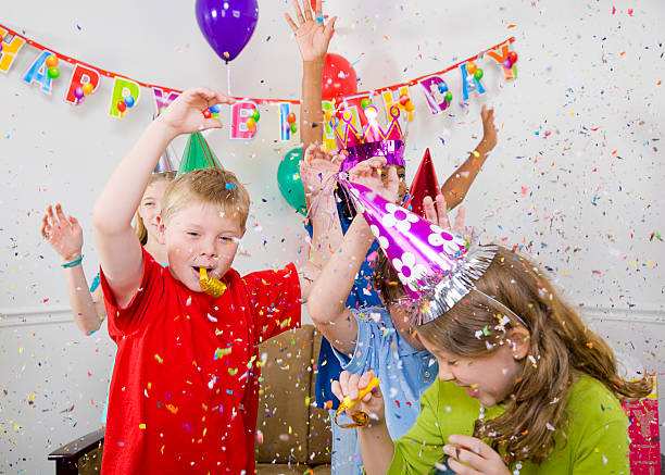 istock Happy Children Celebrating a Birthday Party 157402863