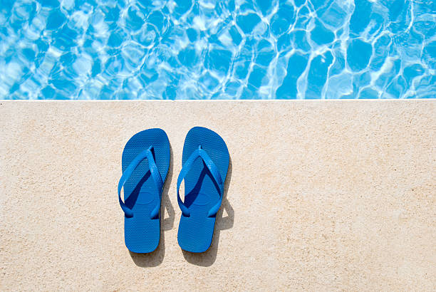 Pair of sandals  thong stock pictures, royalty-free photos & images