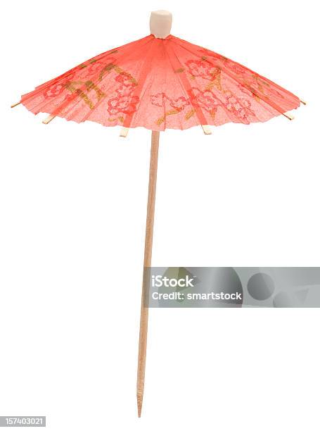 High Resolution Cocktail Umbrella Stock Photo - Download Image Now - Drink Umbrella, Red, Close-up