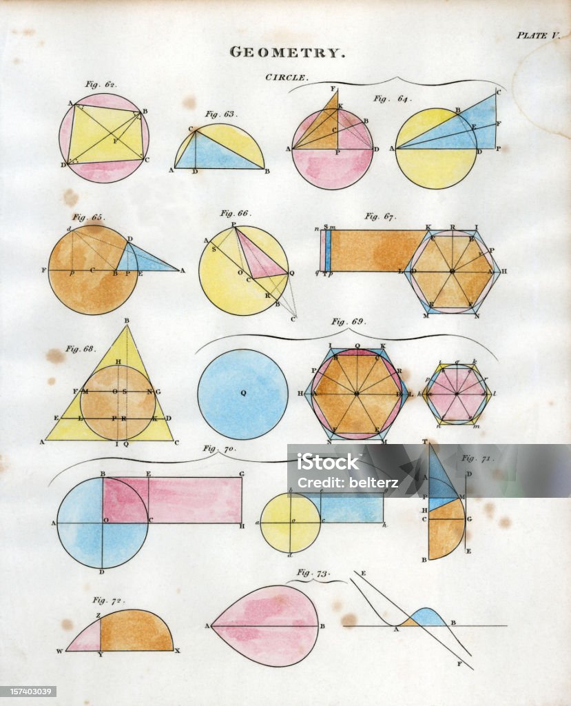 幾何学 - 18世紀のロイヤリティフリーストックフォト
