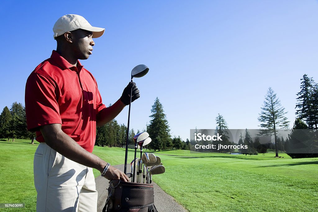 Golfista elegir Club - Foto de stock de Golfista libre de derechos