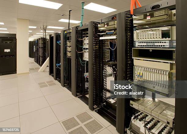Computer Room Stock Photo - Download Image Now - Color Image, Communication, Computer