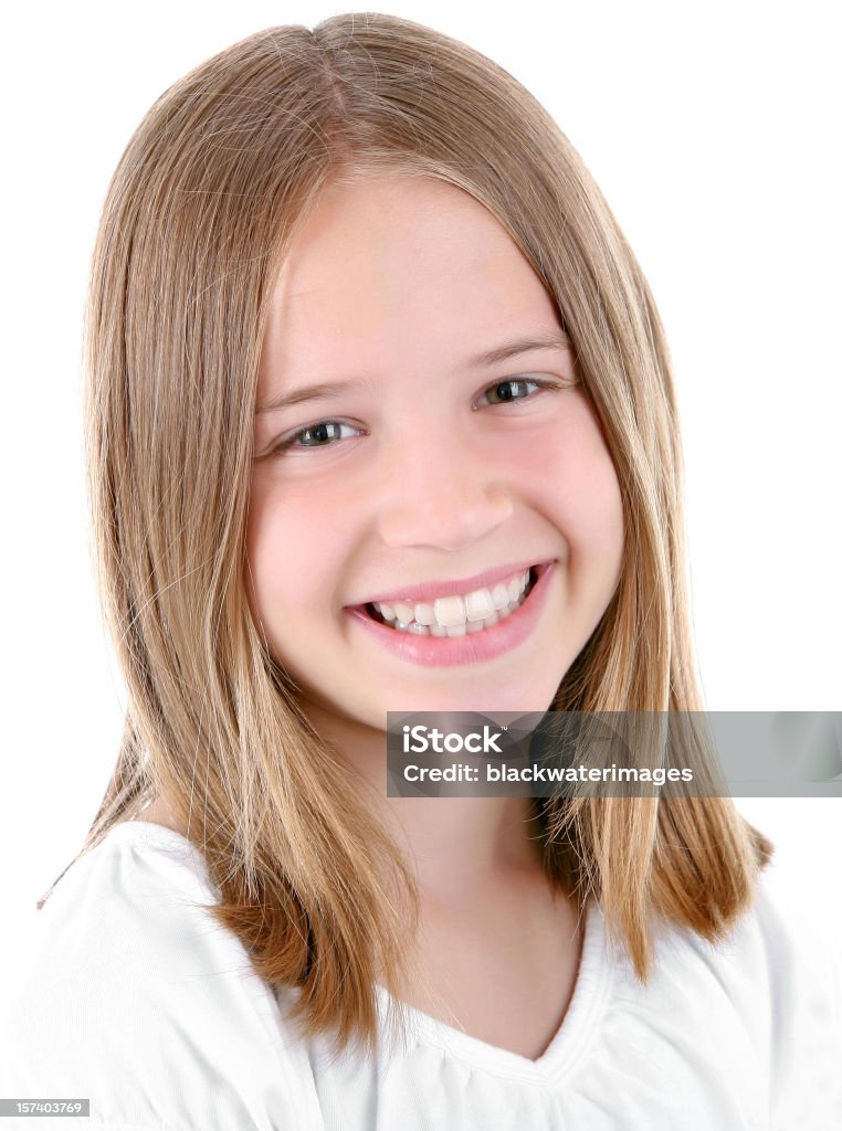 Ragazza sorridente. - Foto stock royalty-free di 10-11 anni