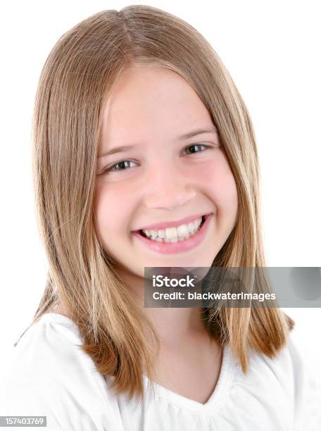 Foto de Garota Sorridente e mais fotos de stock de 10-11 Anos - 10-11 Anos, Cabelo Louro, Criança