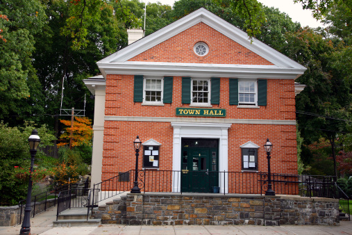 Philadelphia, USA - May 29, 2023. Historic building of General George A McCall Public School in Philadelphia, USA