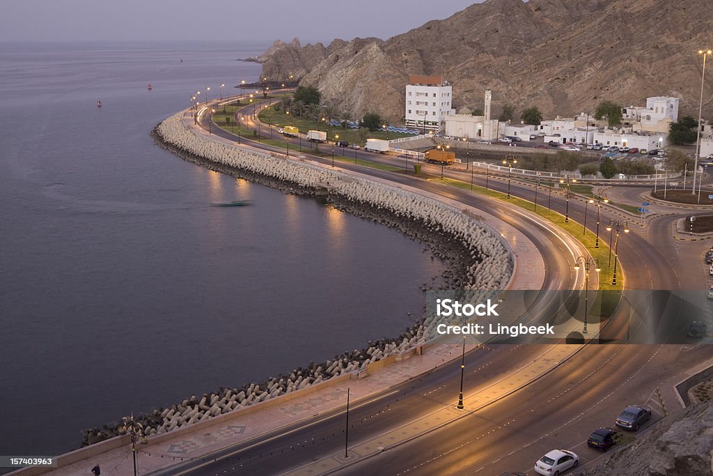 Matrah au crépuscule - Photo de Oman libre de droits