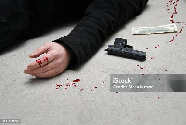 Murder Stock Photo - Download Image Now - US Paper Currency, Blood, Murder