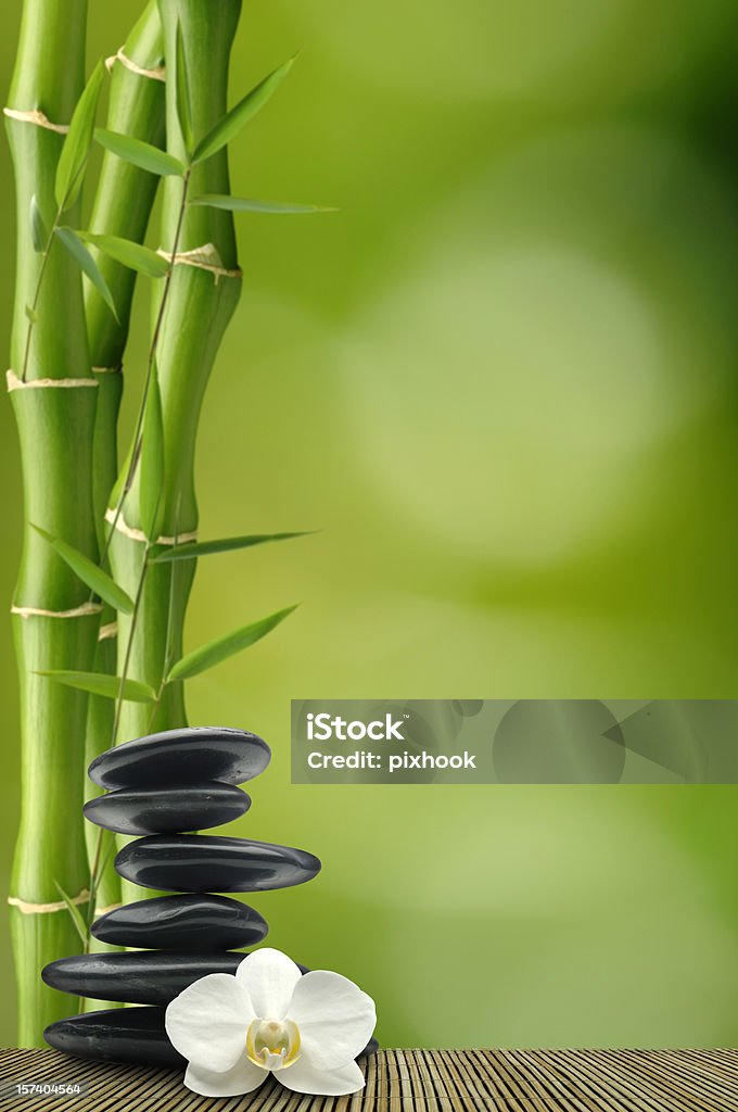 Spa terra - Foto de stock de Folha de bambu royalty-free